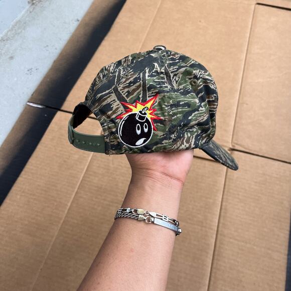 Rare The Hundreds Adam Bomb Tiger Camo 5 Panel Snapback Hat OSFA - Picture 7 of 8
